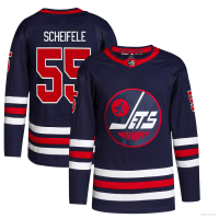 NHL Winnipeg Jets Jersey Mark Scheifele Navy Tshirts Long Sleeve Fans Sports Tops Plus Size