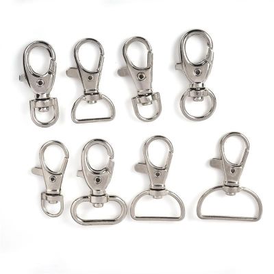 【CW】 10pcs/Lot D Swivel Clasp Keychain Alloy Metal Clasps Hooks Handbag Straps Accessories Jewelry Making