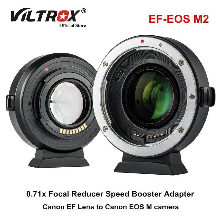 Viltrox EF-EOS M2 EF-M อะแดปเตอร์เลนส์ลดความเร็วโฟกัส0.71X เลนส์อะแด็ป ...