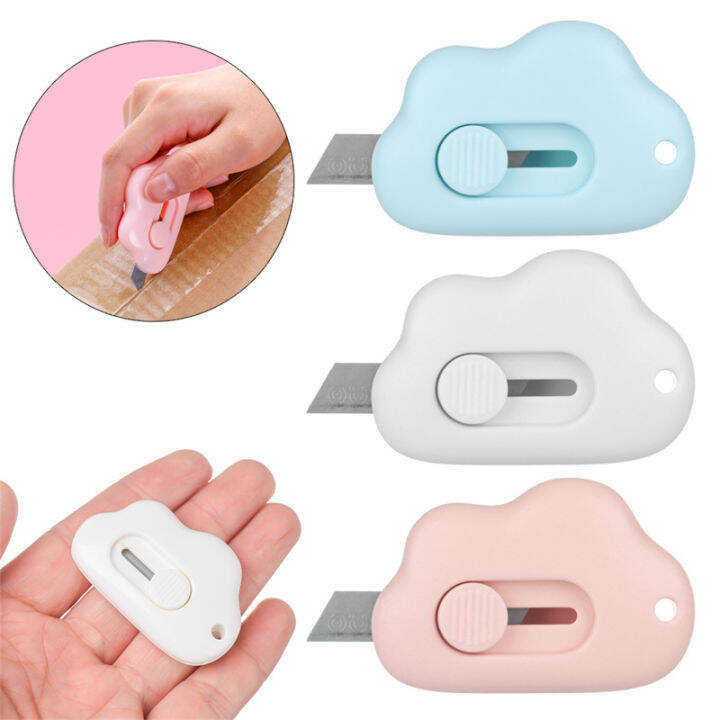 【Elegant Residence】Cute Cloud Mini Utility Knife Retractable Cutter ...