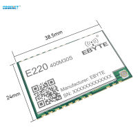 LLCC68 LoRa กระจายสเปกตรัมโมดูลไร้สาย433เมกะเฮิร์ตซ์470เมกะเฮิร์ตซ์ E220-400M30S 30 DBm 10กิโลเมตรทางไกล Ipex แสตมป์หลุมเสาอากาศ