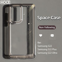 ?HOCE เคสโทรศัพท์อะคริลิกกันกระแทกอย่างแข็งสุดหรูสำหรับ Samsung S22อัลตร้า S21พลัส A12 FE 21 22 32 42 72 M12 32 22(4G) A02 52S 13 22 33 53 73(5G) เคสใส A226