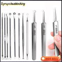 SYRUPSHADDOCKING 8pcs/set เครื่องมือบำรุงผิว ขูดและปิด ร้านเสริมสวยซาลอน ผลิตภัณฑ์ดูแลผิวหน้า เข็มสำหรับสิว อุปกรณ์กำจัดสิว แหนบหัวดำ ที่หนีบเซลล์