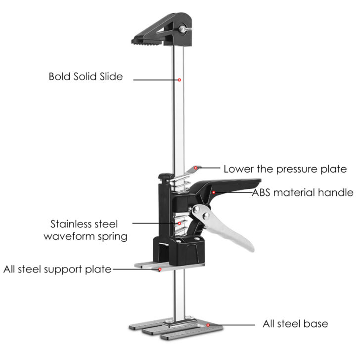 เครื่องมือยกมือ-แผ่นประตู-แผ่นยิปซั่มบอร์ด-ยกแขนประหยัดแรง-แจ็คสำหรับตู้ครัว-เครื่องควบคุมความสูงของกระเบื้อง