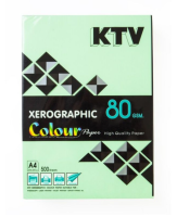 กระดาษถ่ายเอกสารสี 80 แกรม KTV ขนาด A4 ( 210 X 297 mm )