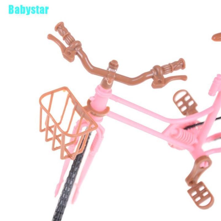 babystar-โมเดลรถจักรยาน-สีชมพู-พร้อมตะกร้า-อุปกรณ์เสริม-สําหรับบ้านตุ๊กตา-0-0-0-0-0-0