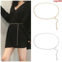 COD SDFERYRTUTYUY Fashion Women Lady Waist Chain Belt Metal Gold Silver Color Waistband Chain Belt for Dress Shirts Clothes