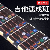 Novice chords scales stickers introductory guitar accessories self-study music theory digital roll-call fingerboard electric guitar beginners