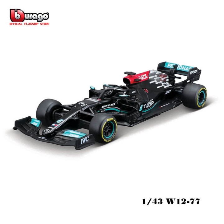 urago-f1เมอร์เซเดส1-43-2021-w12คอลเลกชันโมเดลของเล่นรถขึ้นรูปรถหรูจากอัลลอย-44-77