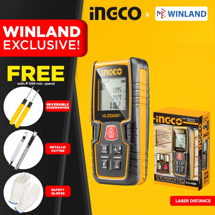 INGCO by Winland Laser Distance Meter HLDD0401 Lazada PH