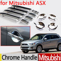 For Mitsubishi ASX 2010 - 2017 Chrome Door Handle Cover 2011 2012 2013 2014 2015 2016 Essories Car Stickers Car Styling