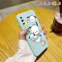 Jlingji เคสแฟชั่นสำหรับ Huawei Y9s P Smart Pro 2019,เคสแฟชั่นน่ารัก Pochacco เคสมือถือนิ่มบางลายขอบสี่เหลี่ยมด้านข้างเคสซิลิโคนนิ่มเคสป้องกันการกระแทก