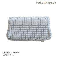 Parker&amp;Morgan : หมอนยางพาราออแกนิก แท้ 100% รุ่น เชลซี ชาโคล / Chelsea Charcoal Natural Latex Pillow ( Made from 100% Pure Latex infused with coconut shell charcoal ))