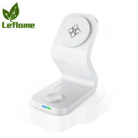 Leflame 15W 3-In-1แท่นวางมือถือแท่นวางชาร์จไฟได้รวดเร็วเครื่องชาร์จแบตเตอรี่ไร้สายแม่เหล็กใช้ได้กับ Iphone 12 Magsafe