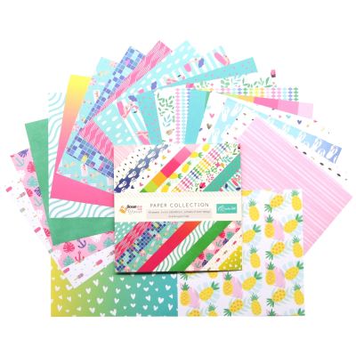 【YF】™  Path 6 x6 Inch Side Designs Scrapbooking Pattern Designer Papers Background Pack Acid