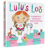 Original English picture book Lulus loo hardcover flip book touch Book Lulus toilet book