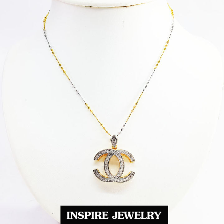 inspire-jewelry-พร้อมจี้เพชรสวิส-สินค้าไม่รวมกล่อง-และสร้อยคอ