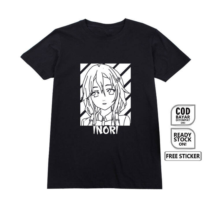 KAOS WAIFU ANIME MANGA INORI YUZURIHA GUILTY CROWN FUNERAL PARLOR SHU ...