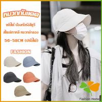 FASHION หมวกบังแดด ป้องกันรังสียูวี ขนาดใหญ่ ระบายอากาศได้ดี  Bucket Hats