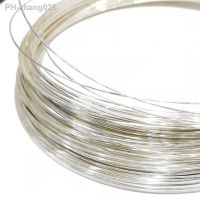 0.1mm 0.2mm 0.3mm 0.4mm 0.5mm silver wire round solid 999 sterling silver wiring jewelry DIY Making beading wire accessories