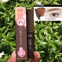 Etude House ที่ปัดคิ้ว แบบมาสคาร่า Etude House Color My Brows 4.5g. #พร้อมส่ง 2 เฉดสี - 01 Rich Brown และ 03 Red Brown