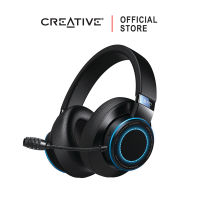 Creative sxfi air gamer Bluetooth gaming headset wireless Bluetooth gaming headset support USB-C with Bluetooth®5.0 and commandermic with RGB light