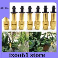 ixoo61 store 10pcs 4/7 Tube Copper Spray Nozzle Fogger Watering Irrigation Misting Cooling Brass Sprinkler for Gardening System