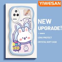 YIWESAN เคสปลอกสำหรับ Xiaomi Poco F4 Redmi K50 Pro K40s อวกาศนักบินอวกาศกระต่ายสีสันน่ารักครีม Wave ขอบนุ่มกันกระแทกแบบใสเคสมือถือโปรงใสลายกล้องถ่ายรูปปลอกป้องกันซิลิโคนฝาครอบ