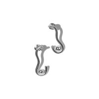 Andro – Paper Clip Earrings (White Gold) ต่างหู แอนดรอ