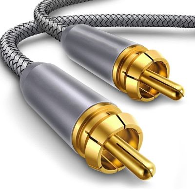 Digital RCA To RCA Male Coaxial Coax Audio Cable TV Subwoofer Cord Gold Plated High-fidelity Coaxial Coax Audio Cable 1m to 15m