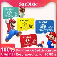 Sandisk การ์ด Micro SD XC การ์ดความจำสำหรับ Nintendo Switch 64GB 128GB 256GB 512การ์ด GB TF ได้ถึง100 GB แฟลชการ์ดอ่านเมกะไบต์/วินาที