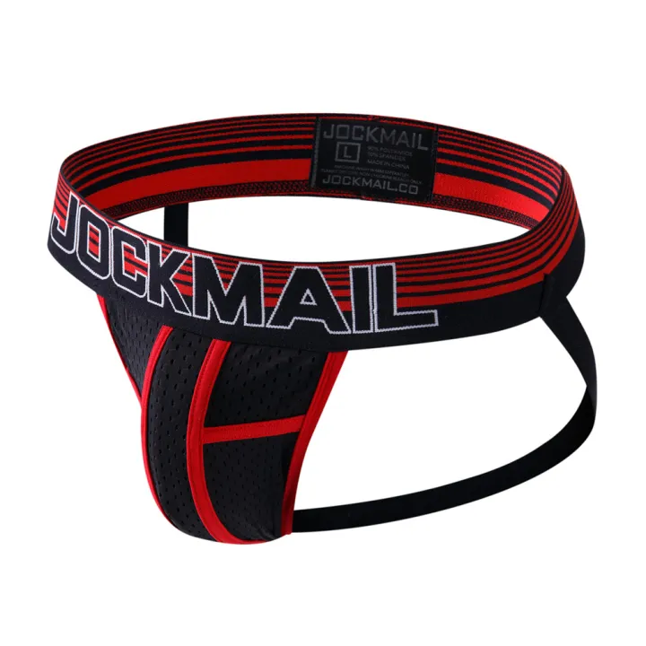 JOCKMAIL Brand Mesh Men Jockstraps underwear Sexy Men underwear Mesh ...