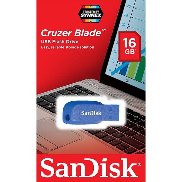 น่าซื้อ-flash-drive-cruzer-blade-16gb-blue-usb2-0-sdcz50c-016g-b35be-memory-แฟลชไดร์ฟ-แซนดิส-ประกัน-synnex-5ปี-คุณภาพดี-แฟลชไดร์ฟเพลง