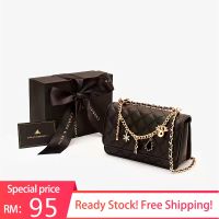 Singapore CNK Christmas gift box ladies shoulder bag diamond chain bag pendant bag CK2-