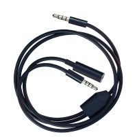 40CM 3.5mm 4 Pole Male to 4 Pole Male &amp; Female Stereo Audio Y Splitter Cable Cables