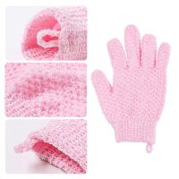 【cw】 1 Fashion Polyester Wear resistant Household Dorm No Hurt Washing Gloves for Shower