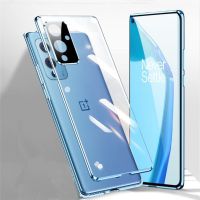 ◐ Magnetic Adsorption Metal Bumper Phone Case for Oneplus 9 Pro Case Double Tempered Glass Glass Back Coque for Oneplu 9 Pro Funda