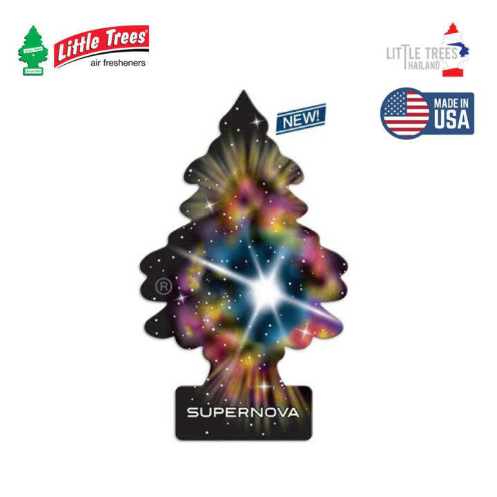 [ของแท้จากอเมริกา] Little Trees แผ่นน้ำหอมปรับอากาศ กลิ่น Supernova ขาย