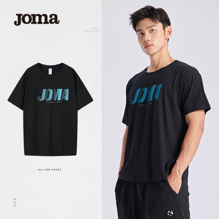2023-high-quality-new-style-joma-homer-sports-short-sleeved-mens-and-womens-spring-and-summer-new-breathable-comfortable-sweat-absorbing-cotton-running-casual-sports-t-shirt