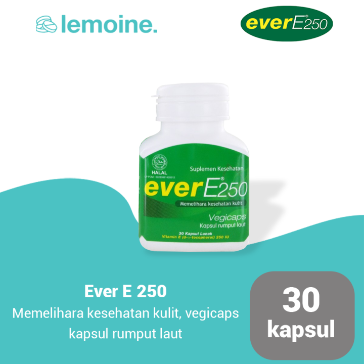 EVER E 250 30 KAPSUL LUNAK VITAMIN E 250 IU SUPLEMEN MULTIVITAMIN