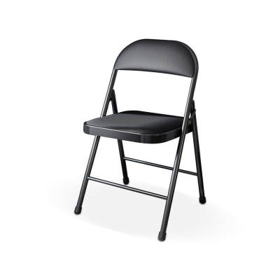 เก้าอี้พับได้ เก้าอี้เหล็ก เบาะหนัง PVC  เก้าอี้เหล็ก เบาะหนัง โครงเหล็ก มียางหุ้มที่ขา รับน้ำหนัก 100 kg Folding PVC Seat Steel Chair Bleen house