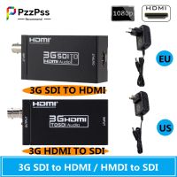 PzzPss 3G HDMI-compatible to SDI Converter SDI Adapter Audio HD-SDI/3G-SDI Adapter BNC 1080P DAC Converter for Monitor HDTV Adapters