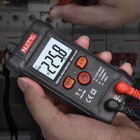 ▼✺❉ Smart Mini Digital Multimeter Tester RMS 4000 Counts Voltmeter Automatic Range Test Voltage Continuity Resistance NCV Household