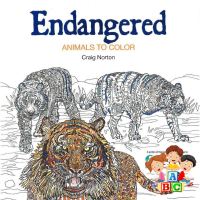 พร้อมส่ง *** หนังสือ Endangered Animals To Color : 9781438009490