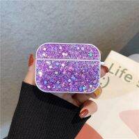 【Tech-savvy】 【support】 สำหรับ AirPods Pro เคสหูฟังกากเพชรแบบแข็งกระเป๋าใส่หูฟังเคสระยิบระยับของขวัญสำหรับเด็กผู้หญิง