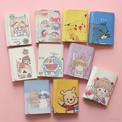 HZ Winnie the Pooh Doraemon Crayon Shin-chan Card bag cartoon kids portable wallet Multi card position multi-function ZH