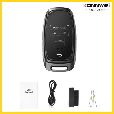 กุญแจรถอัจฉริยะพร้อมหน้าจอสัมผัส LCD Comfort Access Keyless Entry Touchless รีโมทคอนโทรลล็อคประตูสำหรับปุ่มเดียวสตาร์ทเครื่องยนต์รุ่น