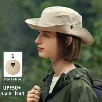 HOT★2023 New Summer Women Bucket Hat Waterproof Foldable 6cm Brim Sun Hat Hangable Outdoor Mountain Camping UV Protection Basin Cap