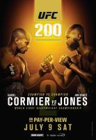 200 Fight- Daniel Cormier Vs Jon Jonesart พิมพ์โปสเตอร์ผ้าไหมของตกแต่งผนังบ้าน0726