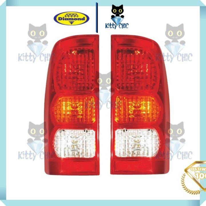 เสื้อไฟท้าย-ไฟท้าย-โคมไฟท้าย-โตโยต้า-วีโก้-รุ่นแรก-ปี-2004-2010-toyota-hilux-vigo-ตราเพชร-ไดมอนด์-diamond